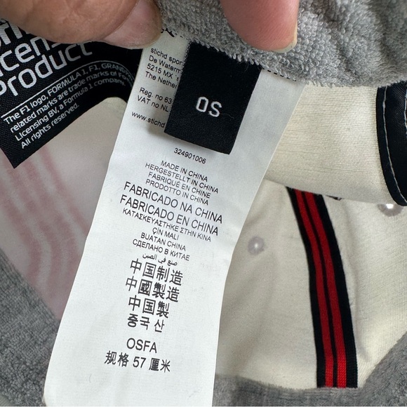 Official Formula 1 Baseball Cap Men's Size OS White Cotton Racing FW Large Logo - Picture 2 of 11